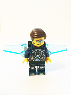 LEGO Minifigure-Agent Curtis Bolt with Wings - No Stickers on Wings-Ultra Agents-UAGT026-Creative Brick Builders